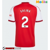 Moške Nogometnih dresov Arsenal William Saliba #2 Domači 2026-27 Kratki rokavi